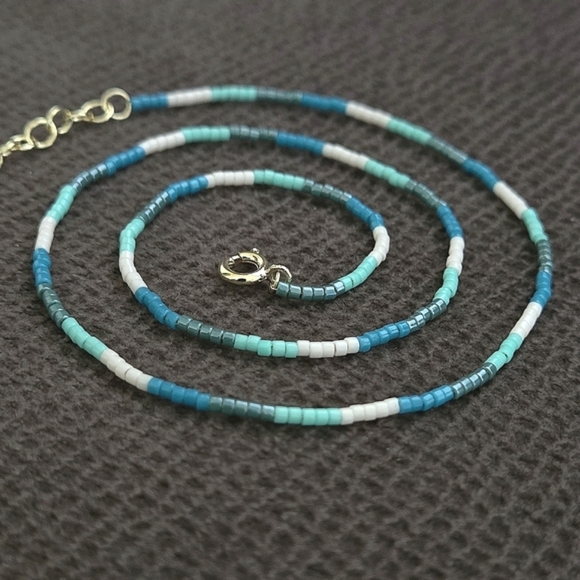 Gorjana "Gigi Stripe" Glass🪟 Bead Necklace - NWT - Picture 14 of 16